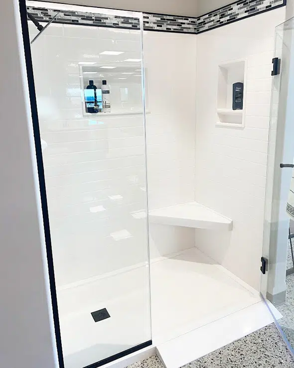 Handicap accessible shower — walk-in design