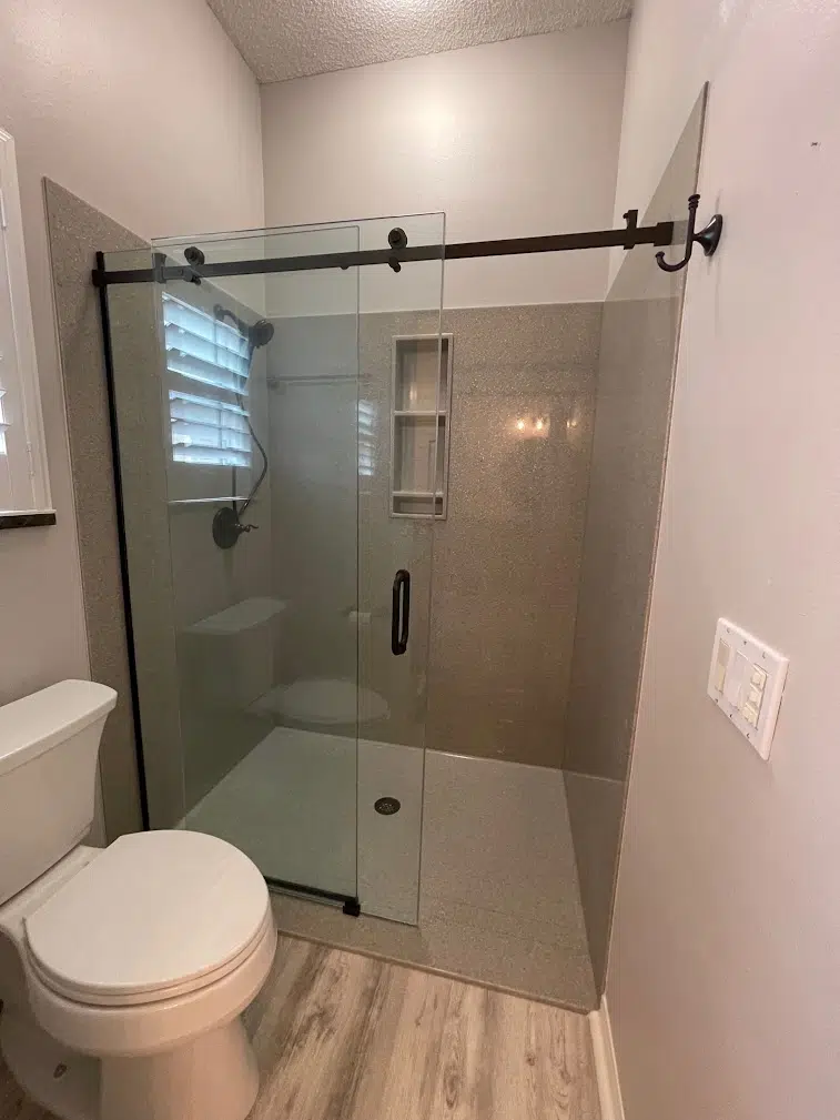 Walk-in accessible shower — aging in place
